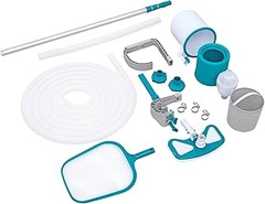 Almacenamiento adecuado de kits de mantenimiento para piscinas desmontables