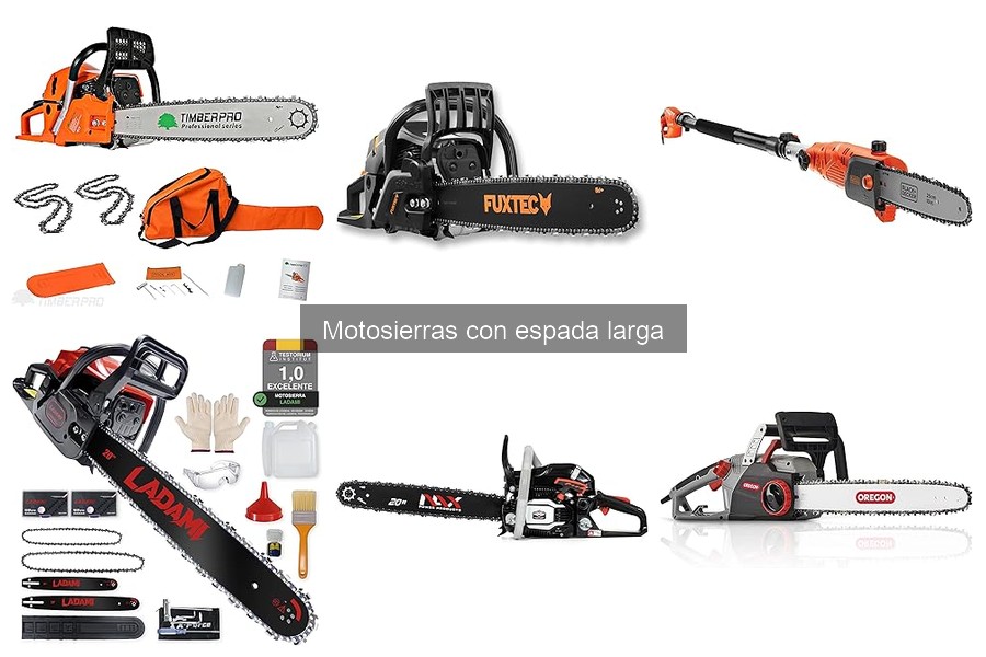 ** Accesorios Esenciales para Motosierras con Espada Larga