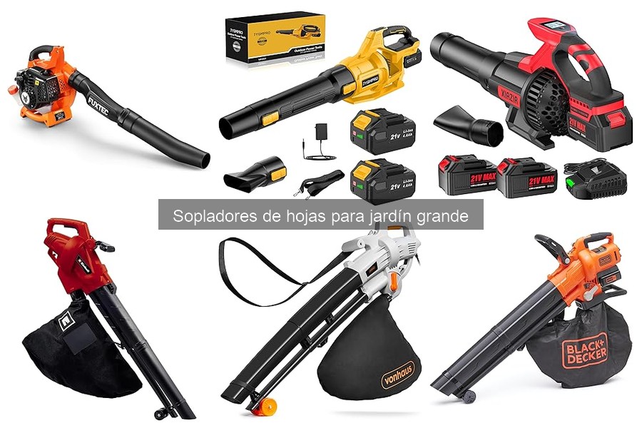 Accesorios útiles para sopladores de hojas en tu jardín