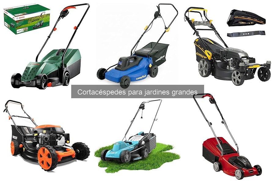 Actividades de jardinería para usar con cortacéspedes grandes