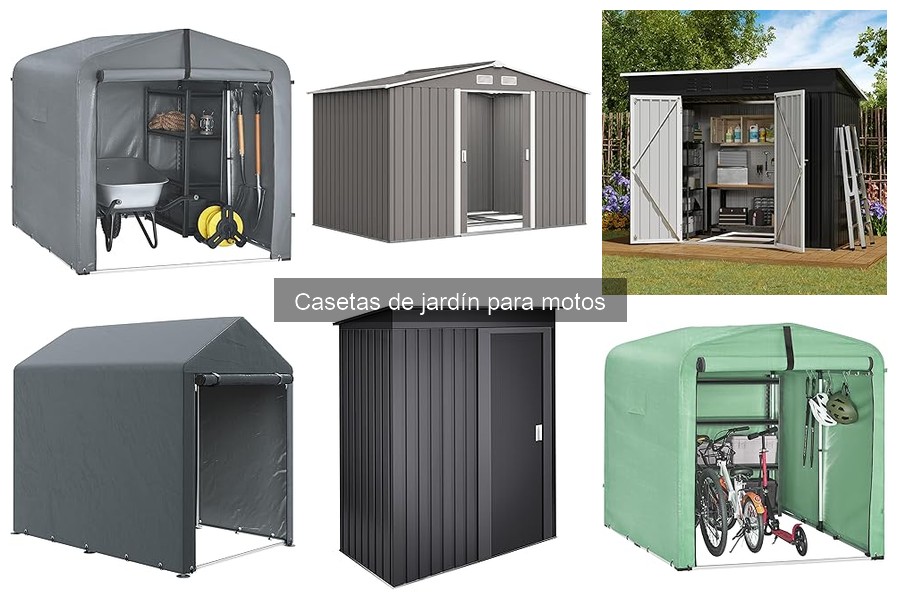Alternativas a casetas de jardín para motos: opciones efectivas