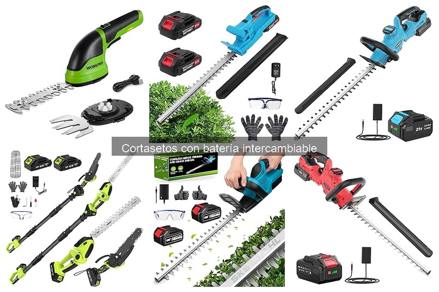 Alternativas a cortasetos con batería intercambiable