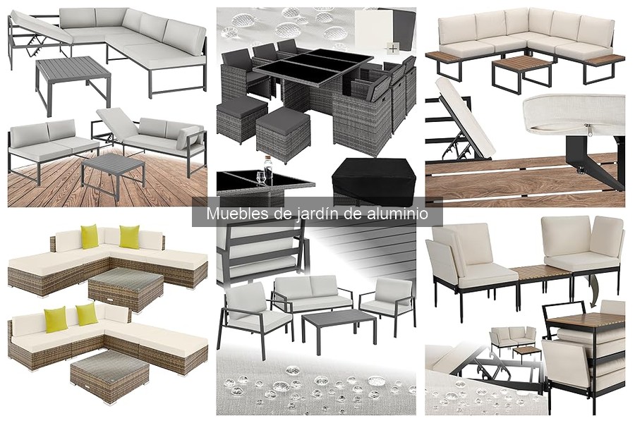 Alternativas a los muebles de jardín de aluminio