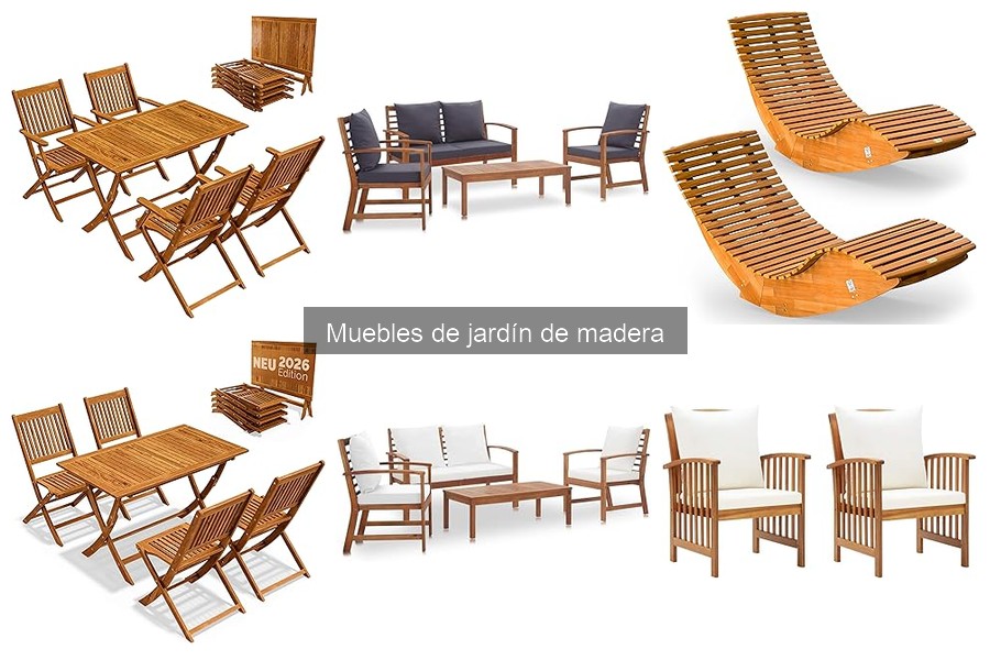 Alternativas a los muebles de jardín de madera para tu espacio