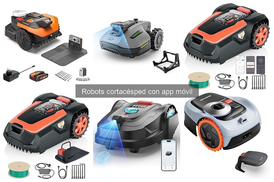 Alternativas a robots cortacésped con app móvil