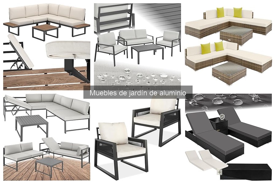 Beneficios de los muebles de jardín de aluminio
