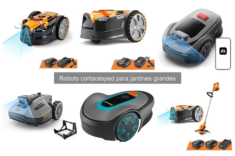 Características clave de robots cortacésped para jardines grandes