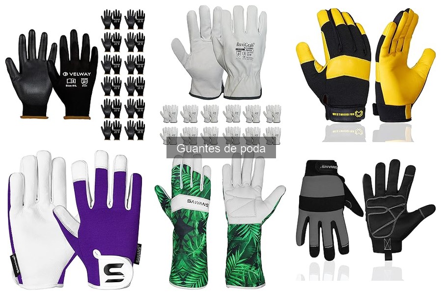 Características y funciones de los guantes de poda