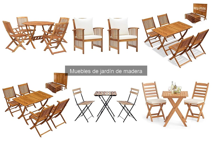 Cómo cuidar muebles de jardín de madera según la temporada