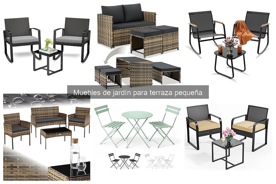 Cómo elegir el color de muebles de jardín para terrazas pequeñas