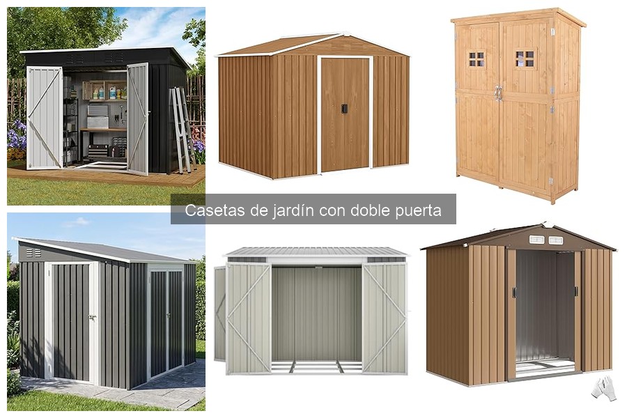 Cómo elegir la caseta de jardín con doble puerta ideal