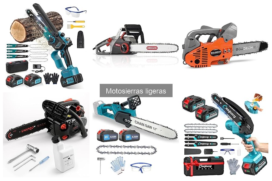 Cómo elegir la mejor motosierra ligera: guía de compra
