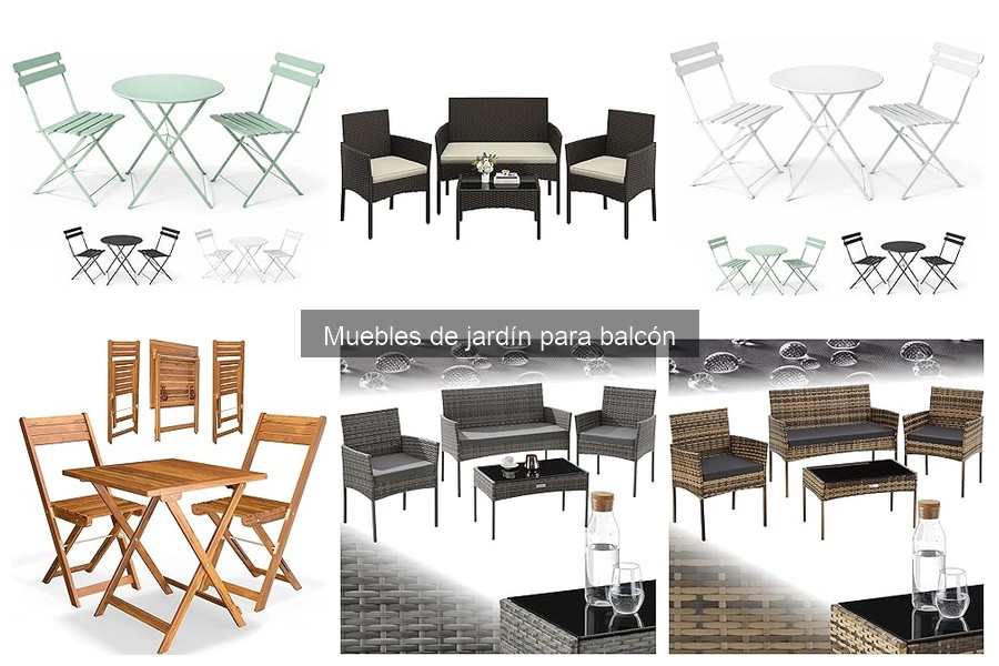 Cómo elegir muebles de jardín para balcón pequeño