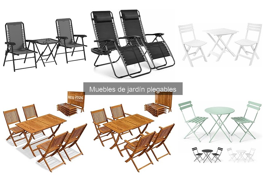 Cómo montar y desmontar muebles de jardín plegables
