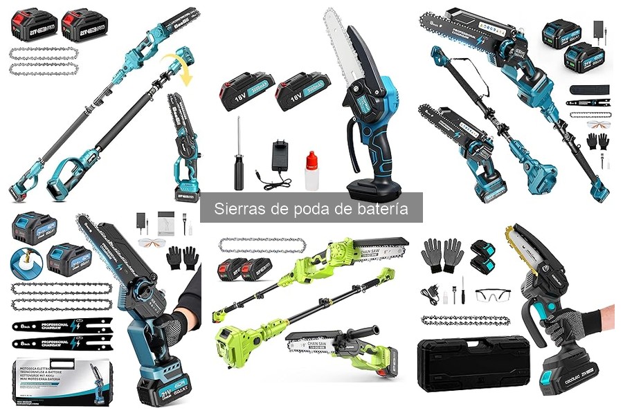 Cómo utilizar correctamente una sierra de poda de batería