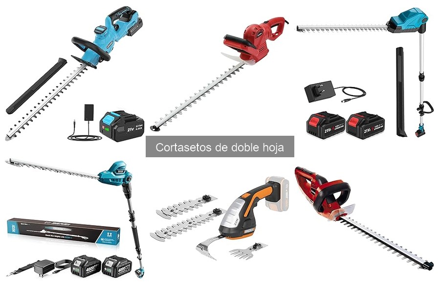 Comparativa: Cortasetos de doble hoja vs. un solo lado