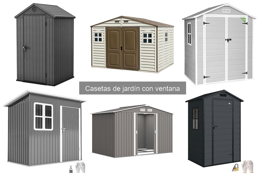 Comparativa de Casetas de Jardín: Madera vs. Metal con Ventana
