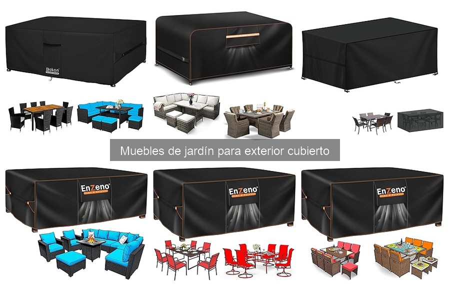 Comparativa de estilos: Muebles de jardín cubierto