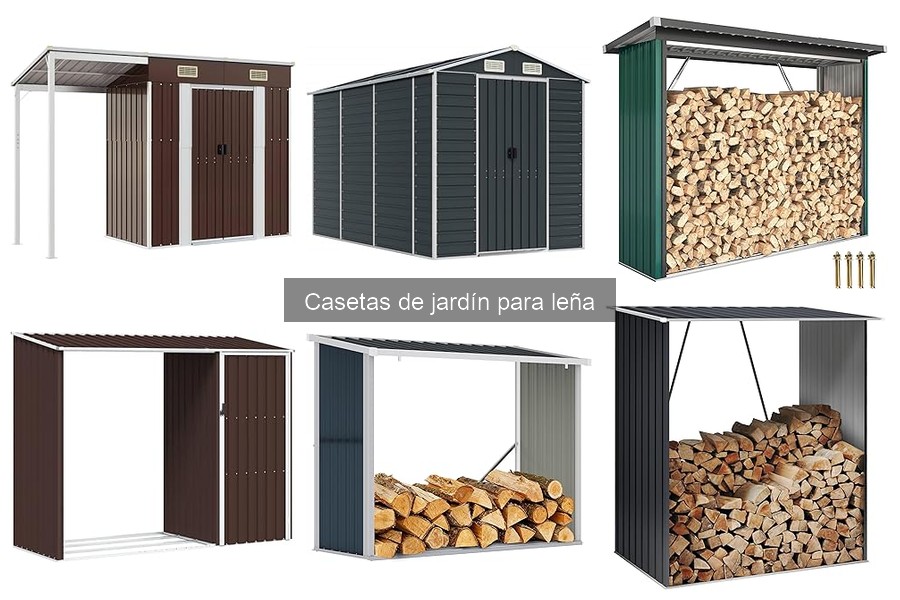 Comparativa de las Mejores Casetas de Jardín para Leña
