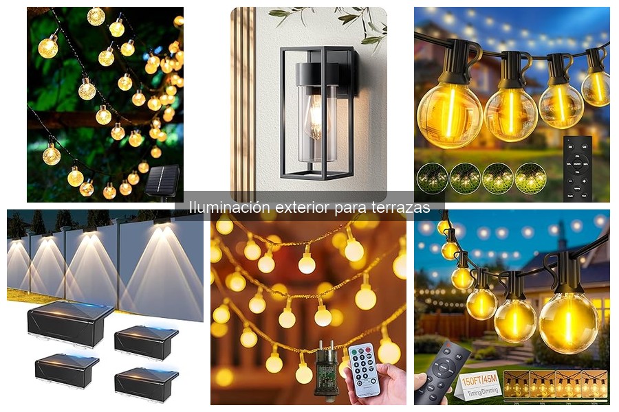 Comparativa de luces exteriores para terrazas: marcas y precios