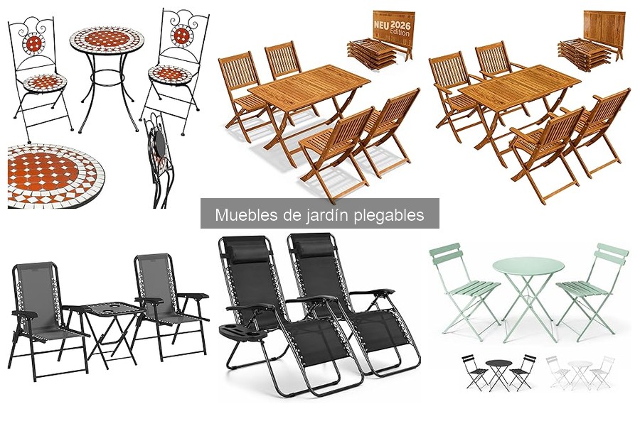 Comparativa de Materiales en Muebles de Jardín Plegables
