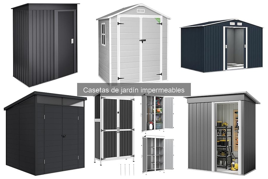 Comparativa de materiales para casetas de jardín impermeables