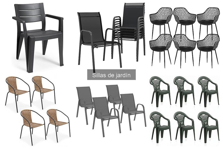Comparativa de materiales para sillas de jardín: plástico, metal y madera