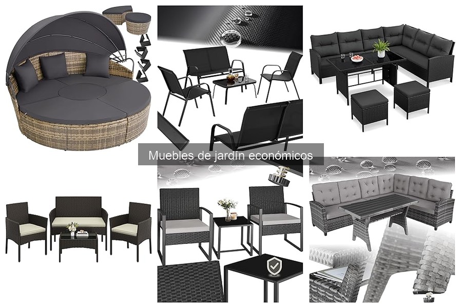 Comparativa de precios de muebles de jardín económicos