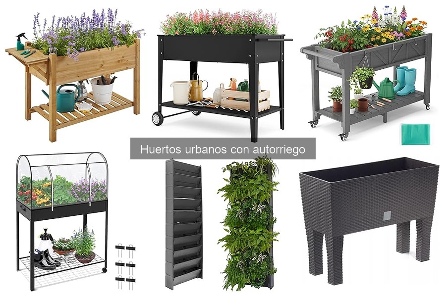 Comparativa de sistemas de autorriego para huertos urbanos