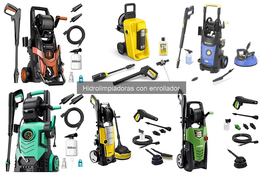 Comparativa: Hidrolimpiadoras con y sin enrollador