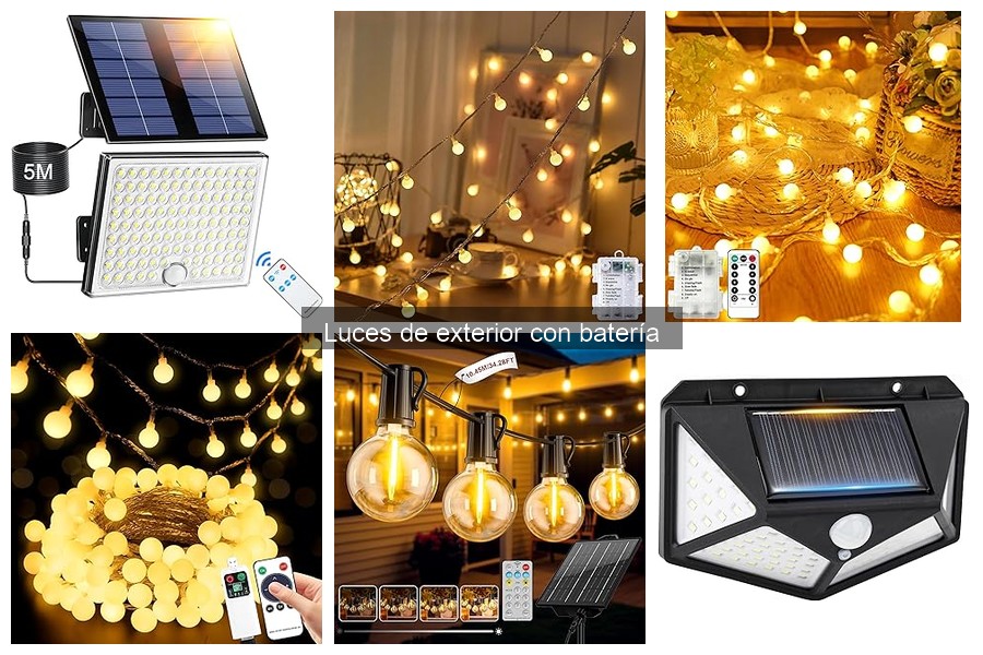 Comparativa: Luces de exterior con batería vs. solares