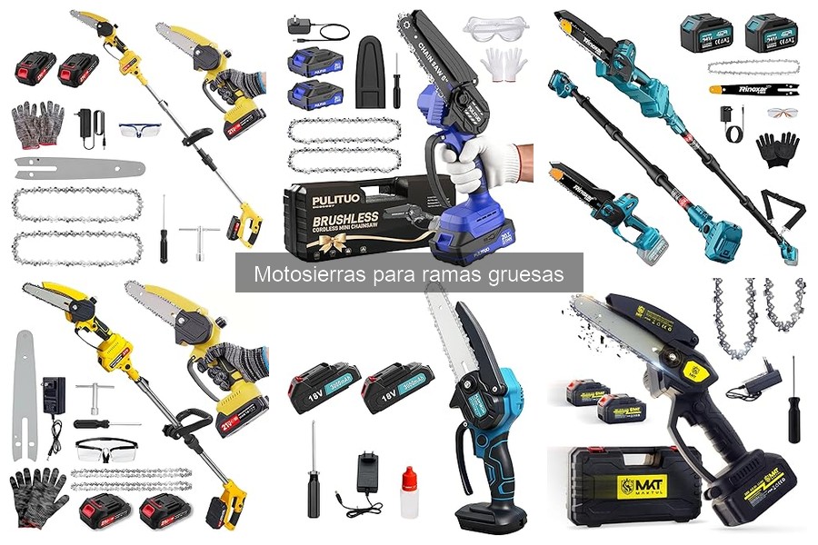 Comparativa: Motosierras eléctricas vs. de gasolina para ramas gruesas