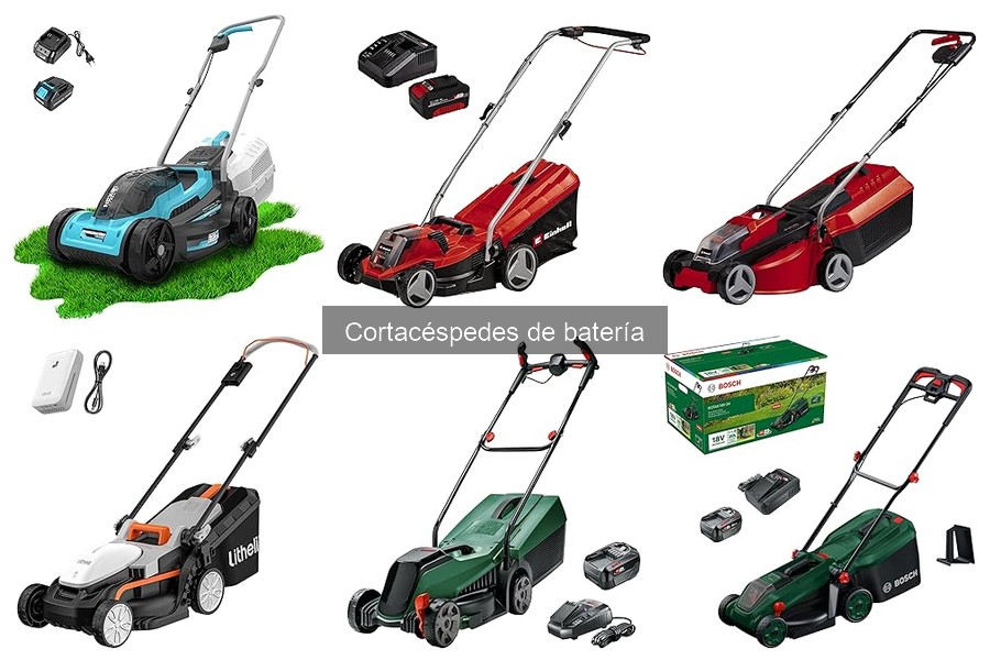 Cortacéspedes de batería ideales para terrenos irregulares
