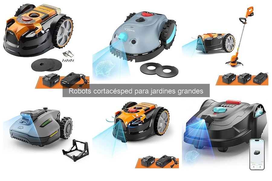 ¿Cuánto cuesta un robot cortacésped para jardín grande?
