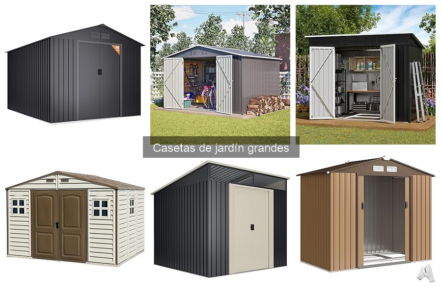¿Cuánto espacio necesitas para una caseta de jardín grande?