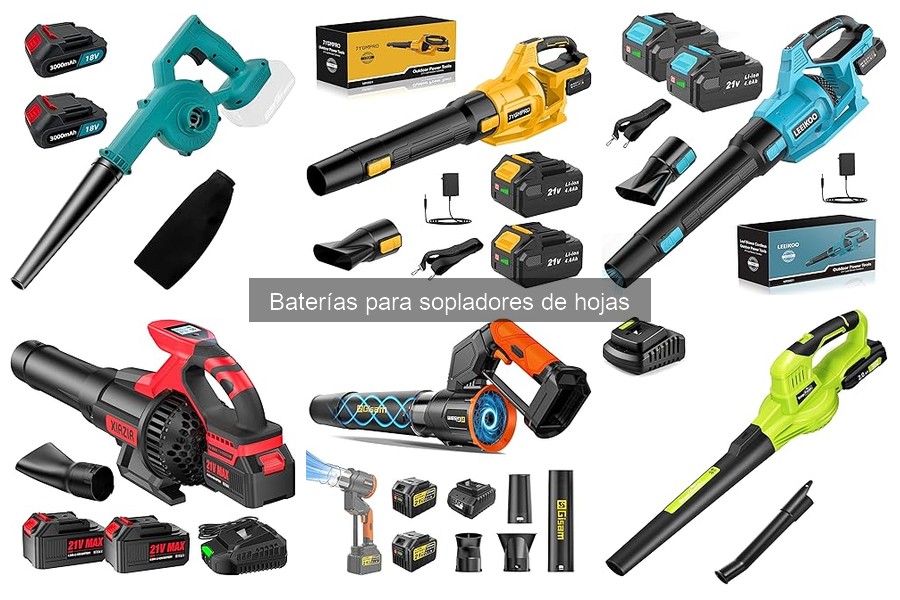 ¿Cuánto tiempo duran las baterías para sopladores de hojas?