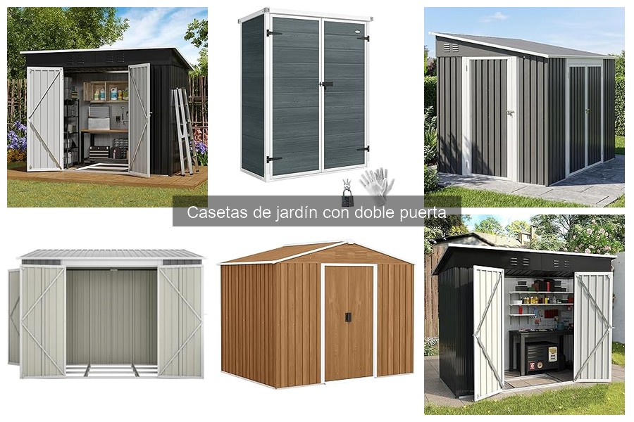 Dónde comprar casetas de jardín con doble puerta: Mejores opciones