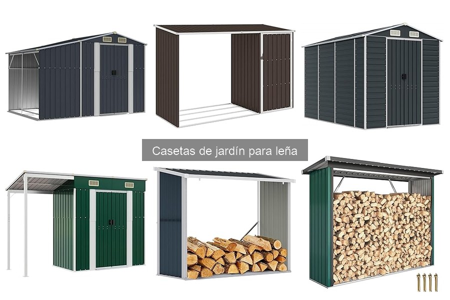 Dónde comprar casetas de jardín para leña online