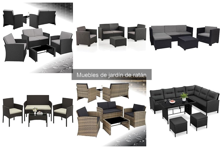 Dónde comprar muebles de jardín de ratán a buen precio