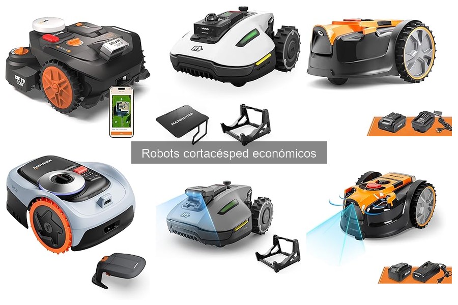 Duración de la batería en robots cortacésped económicos