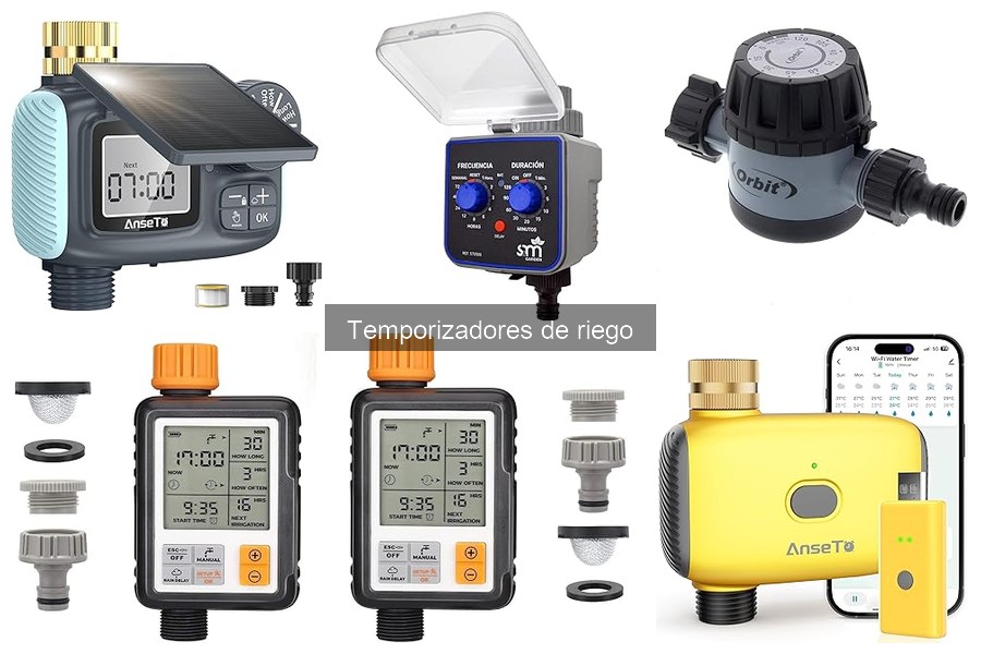 Funciones avanzadas de temporizadores de riego para jardines