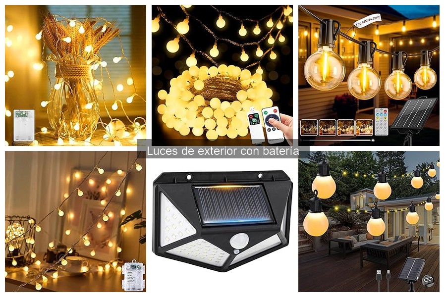 Guía de compra de luces de exterior con batería