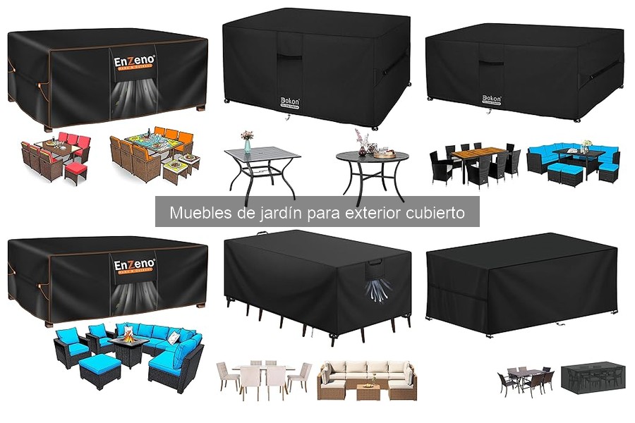 Guía de compra de muebles para jardín exterior cubierto