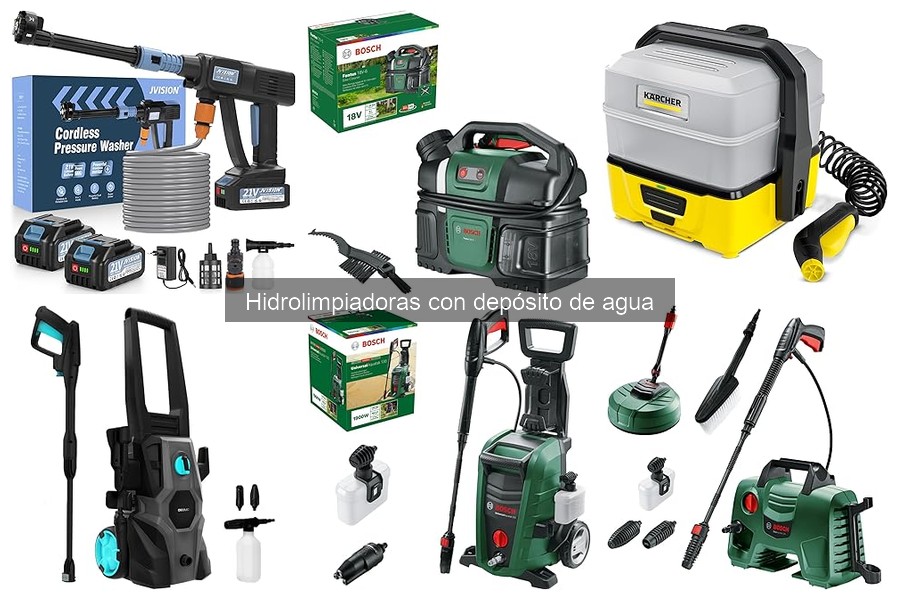 Guía para elegir hidrolimpiadoras con depósito de agua
