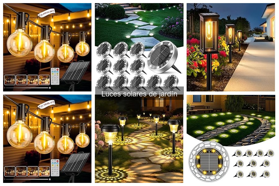 Ideas creativas para decorar con luces solares de jardín
