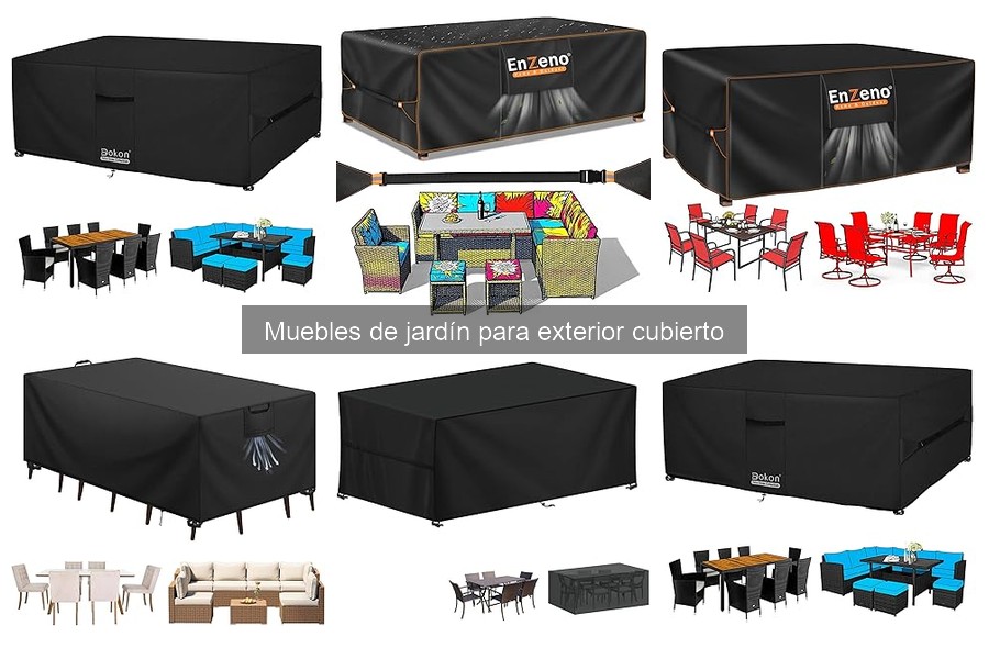 Ideas creativas para decorar con muebles de jardín cubiertos