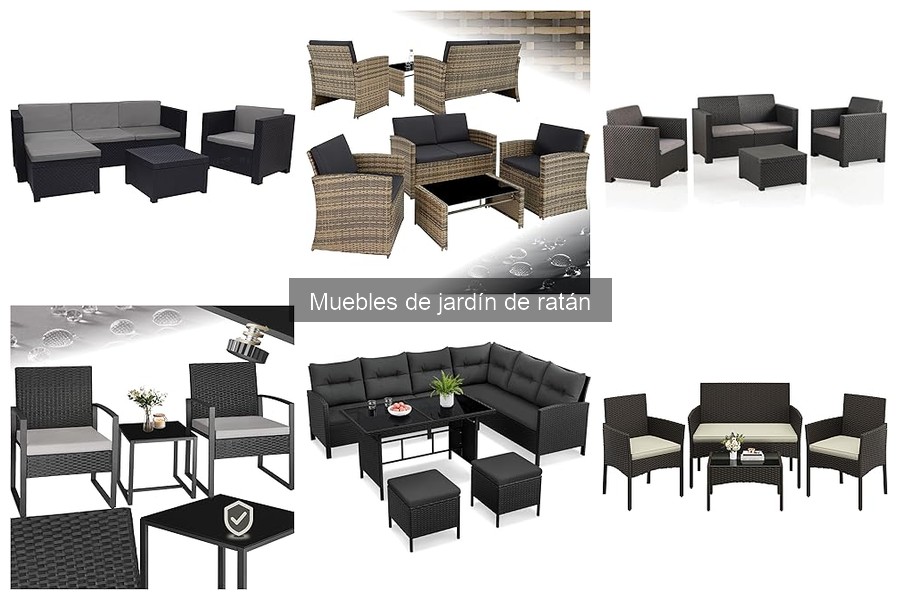 Ideas para diseñar con muebles de jardín de ratán