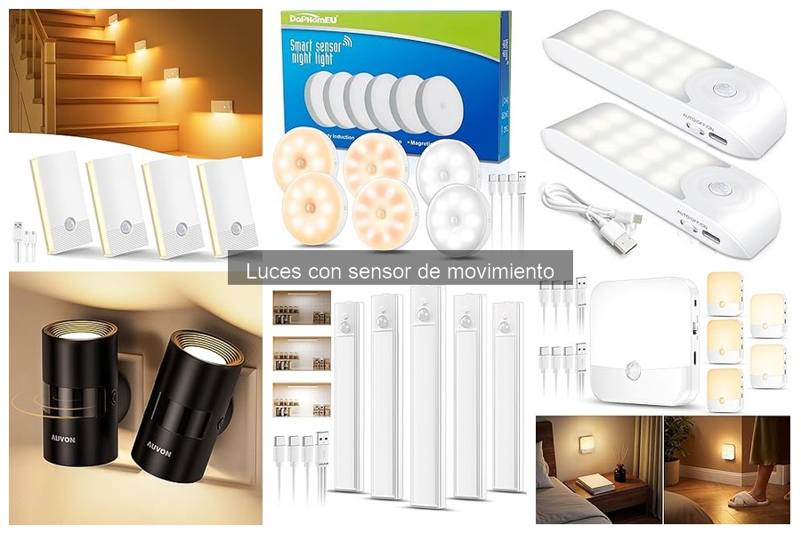 Luces con Sensor de Movimiento para Seguridad en el Hogar