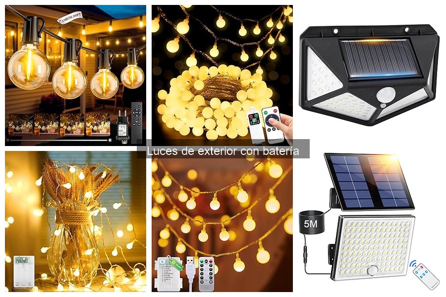 Luces de exterior con batería a buen precio: ¡Ofertas irresistibles!
