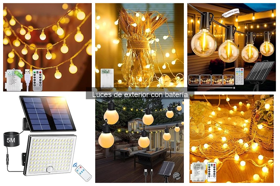 Luces de Exterior con Batería: Funcionamiento y Ventajas